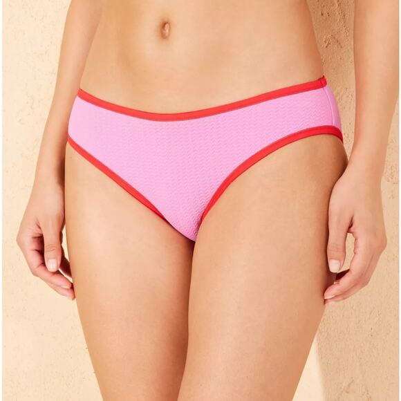 Womens Bikini Top and Bottom Pink and Red Wild Fable Size Small 4-6 New - Picture 3 of 6